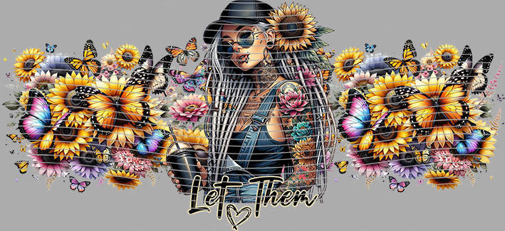 16oz Sunflower Girl-SU-346